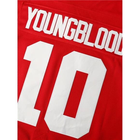 New Youngblood Hamilton Mustangs Hockey Jersey - Red/White Men's Fan Gear - Picture 5 of 5